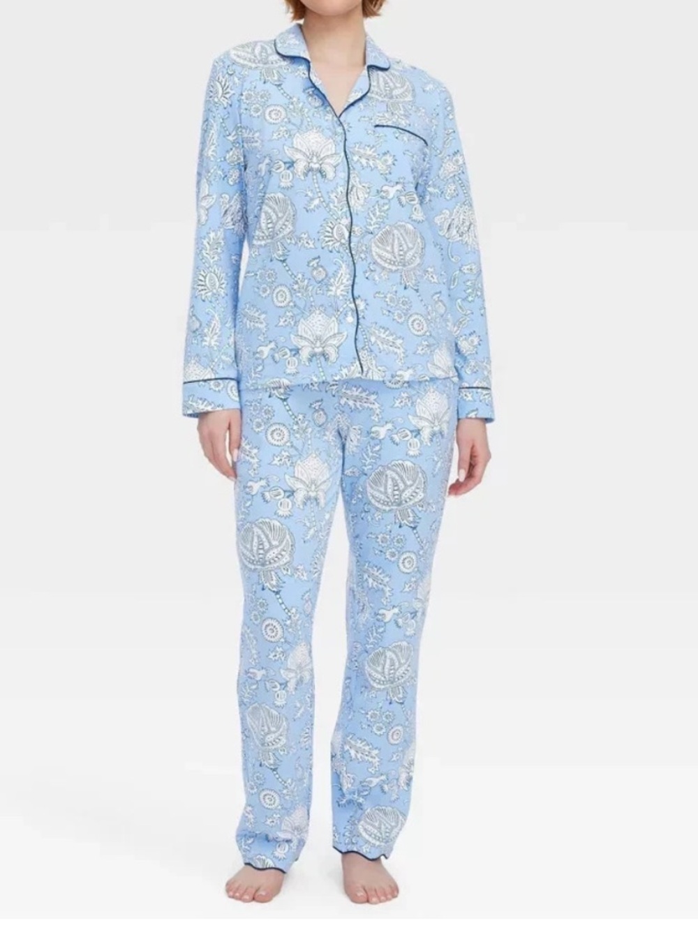 Roller Rabbit Target Large Women's Floral Vines Long Sleeves and Pants Pajama